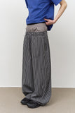 Tale Striped Sagging Pants