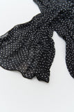 Leaf Dot Wrinkle Scarf
