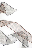 Leopard chiffon scarf