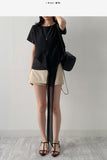 Blooming Wrap See-through Short Sleeve Blouse