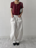 Lily Frill Short Sleeve Blouse