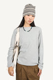 Slim Crop Waffle Long Sleeve