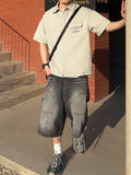 Vintage Patch Reverse Denim Shirt