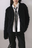 Fluffy fur cardigan