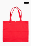 Snap d-ring cotton shoulder bag
