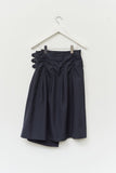(W) Part Pin Striped Skirt Pants