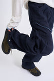 Curve pocket ham strap pants