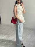 [Strap SET] Dite Chiffon Halter Neck Sleeveless Blouse