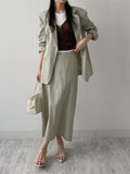 Elliott Nylon Long Skirt
