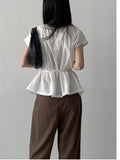 [Setup Available/Strap Set] Daniel Nylon Cap Blouse