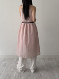 Melon lace bustier one-piece