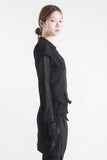 ZIP SLIT BLOUSE