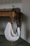 Fluffy fur shoulder bag
