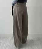 371 Pintuck Cotton Wide Pants