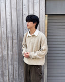 Popping collar knit