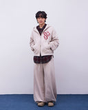 Rubber Stitch Hood Zip-Up