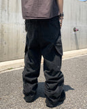 Round Cargo Pocket Dyeing Pants