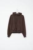 Stein Cropped Zip Hoodie