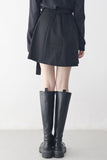 Manir Button Belt Skirt