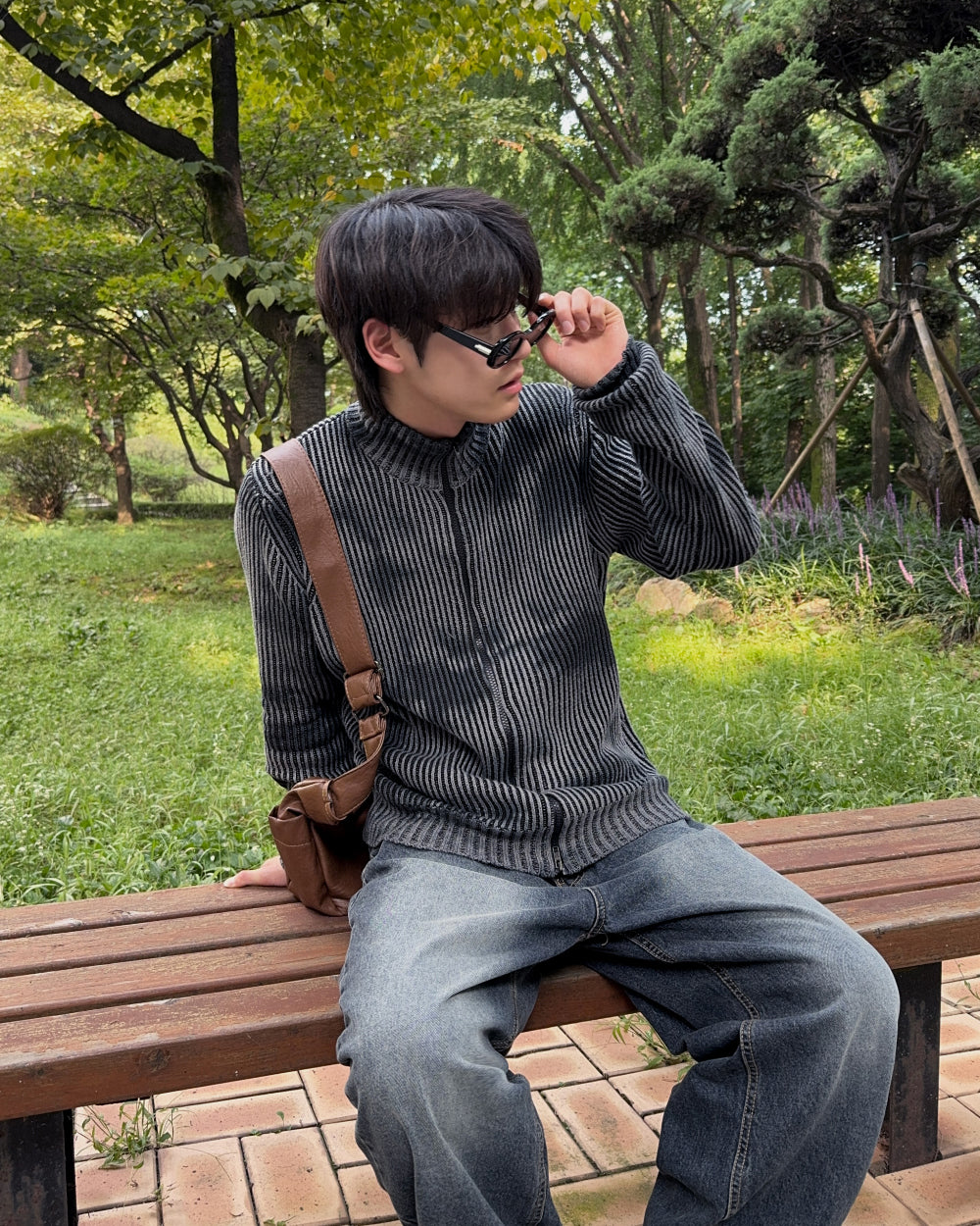 【SCENERITY】Igu Vintage Washed Denim Jeans SCENERITY (シナリティ) - イグビンテージグリーンウォッシング