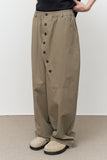 Cage Button Wide Pants