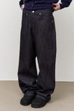Cinch-back Wide Denim
