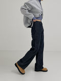 Woolen no collar string cardigan