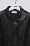 (W) Madam Half Leather Coat