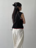 Boucle Two Button Overfit Vest