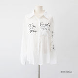 Revill See-Through Lettering Shirt