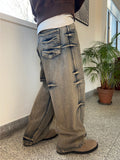 Sand Domingo Wide Denim