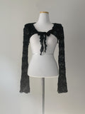 Garnia flower lace cardigan