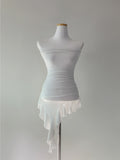 Roccoa Long Frill Top