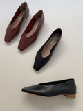 Almond Square Flat Shoes
