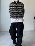 Two Pleat Black Denim