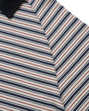 Striped Raglan Half-Zip Polo