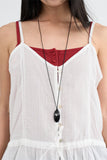 Hole pendant strap necklace
