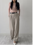 Boatneck See-Through Knit T-Shirt