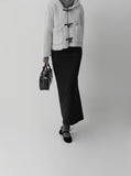 Boucle Hood Duffle Short Coat