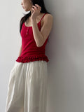 Frill Layered Knit Sleeveless