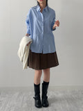 Pony Layered Overfit Long Shirt