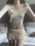 Kikenna Low-Waist Frill Skirt