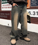 Western Mood Sand Wide Denim