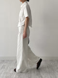 437 High Waist Wide Denim Pants
