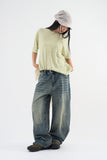 Vintage Washed Balloon Denim Pants