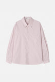 Pint stripe over fit shirt