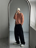 Two-Tuck Raw Wide Denim