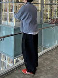 SS Draw High Neck Ribbed Zip-up