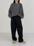[set] Moran brush knit cardigan