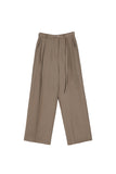 Prime belt pintuck trousers